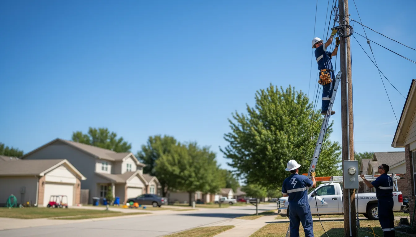 Residential electrician providing installation services in Biscoe, AR